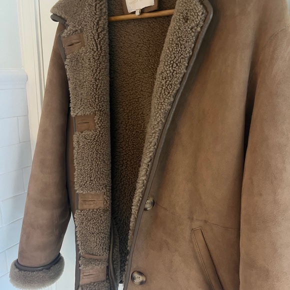 Vanessa Bruno Tan Brown Teddy Shearling Jacket - Picture 5 of 8
